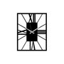 Wallity Reloj de Pared Decorativo de Metal Negro